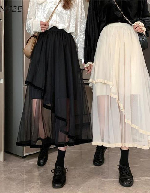 Load image into Gallery viewer, Women Solid Korean Style Women Skirt